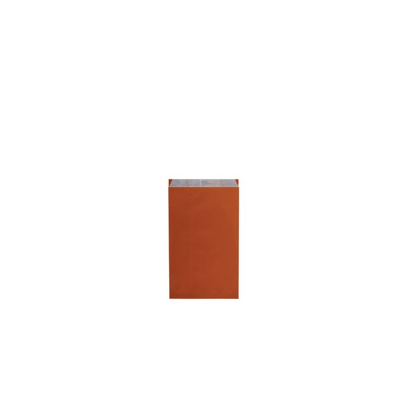 Pochette cadeau kraft unies orange - Lot 10