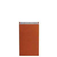 Pochette cadeau kraft unies orange - Lot 10