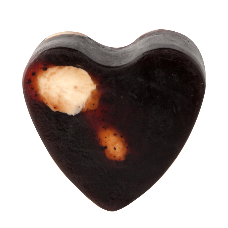 Savon glycérine coeur Chocolat 
