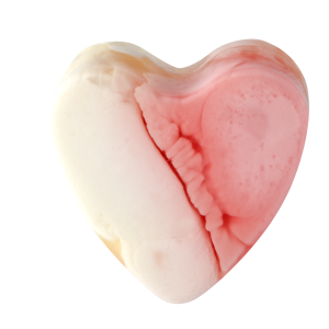 Savon glycérine coeur Framboise 
