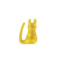 Perle de bain chat jaune parfum vanille 