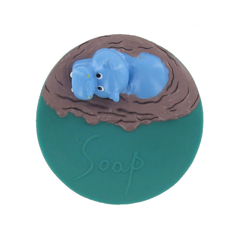 Porte savon flottant hippopotame 