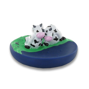 Porte savon flottant duo vaches 