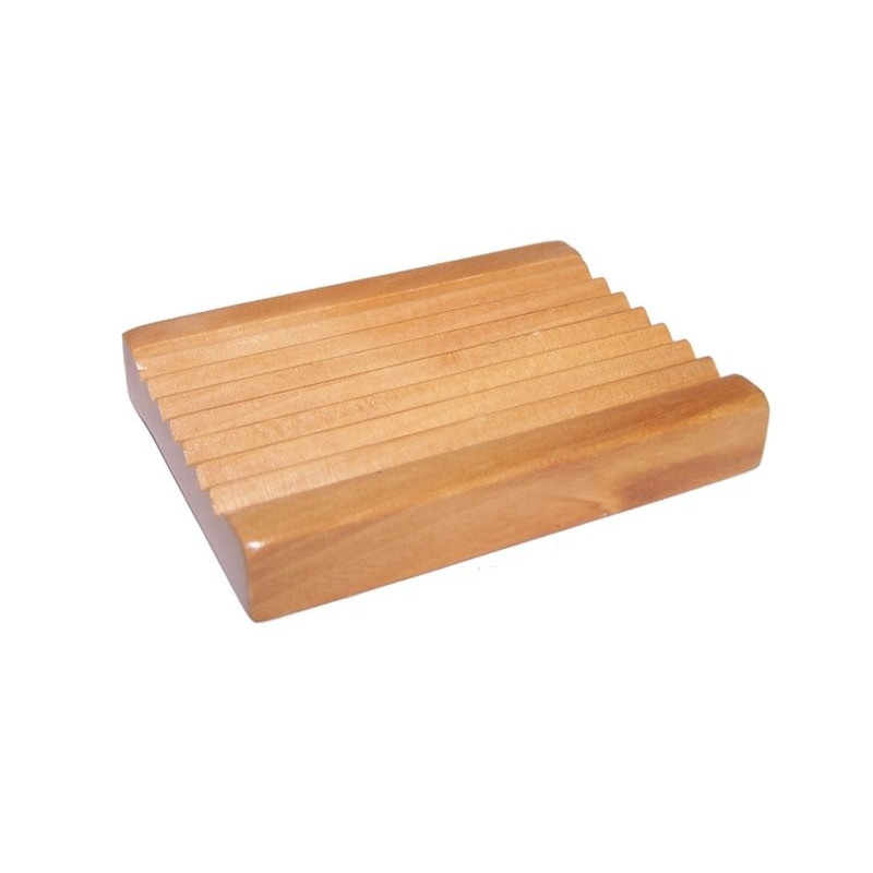 Porte savon bois strié 