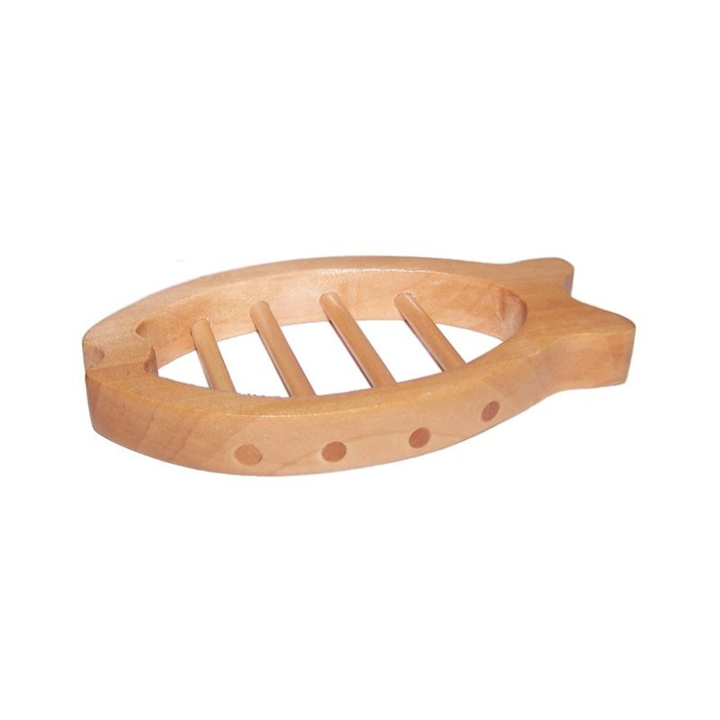 Porte savon bois poisson 