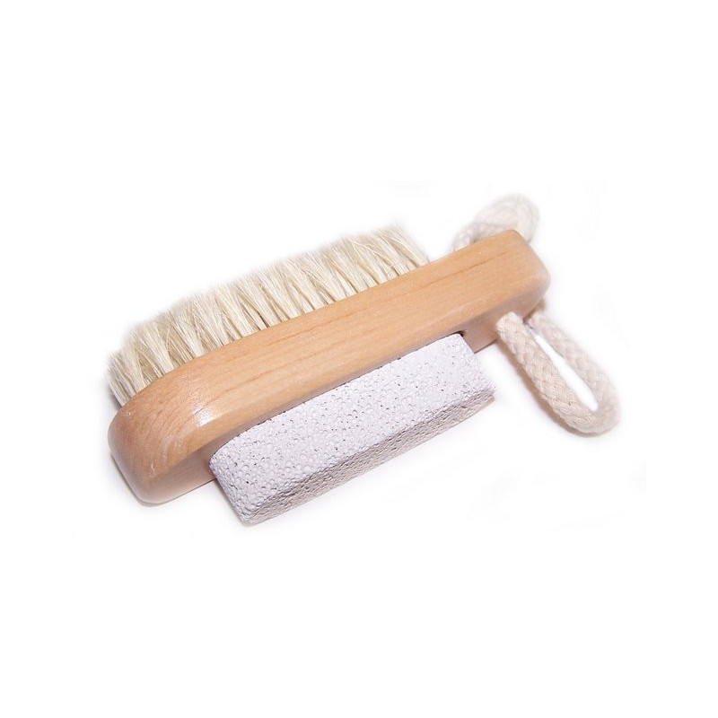 Brosse avec pierre ponce de gommage 