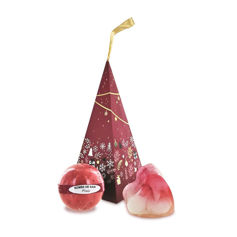 Pyramide papier décor Bonnes Fêtes 