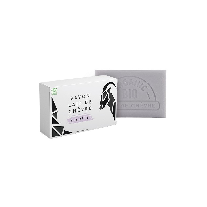 Savons BIO au lait de chèvre parfum violette 