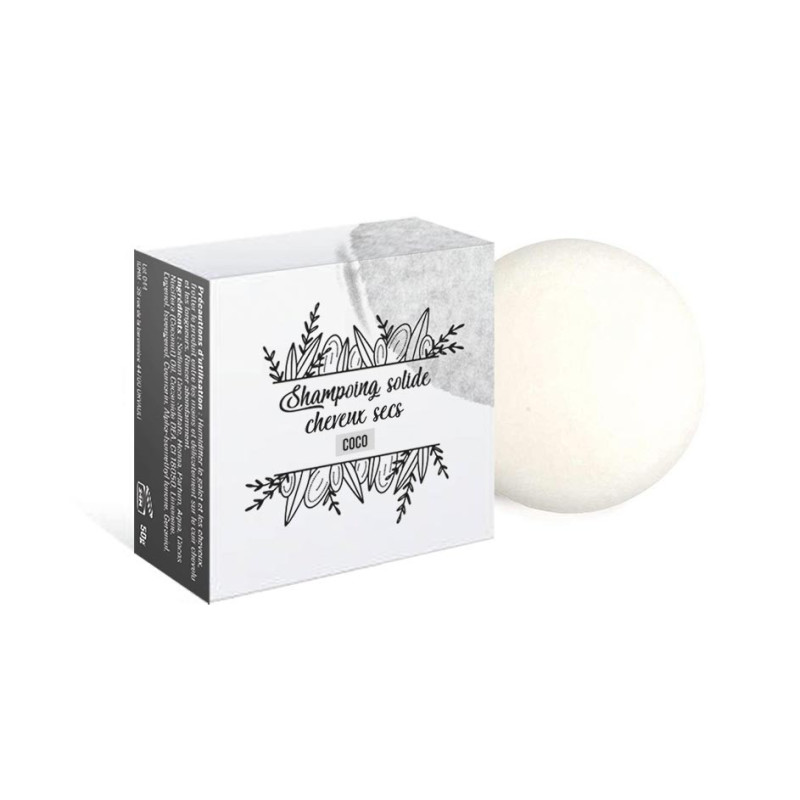 Shampoing solide blanc - Cheveux secs 