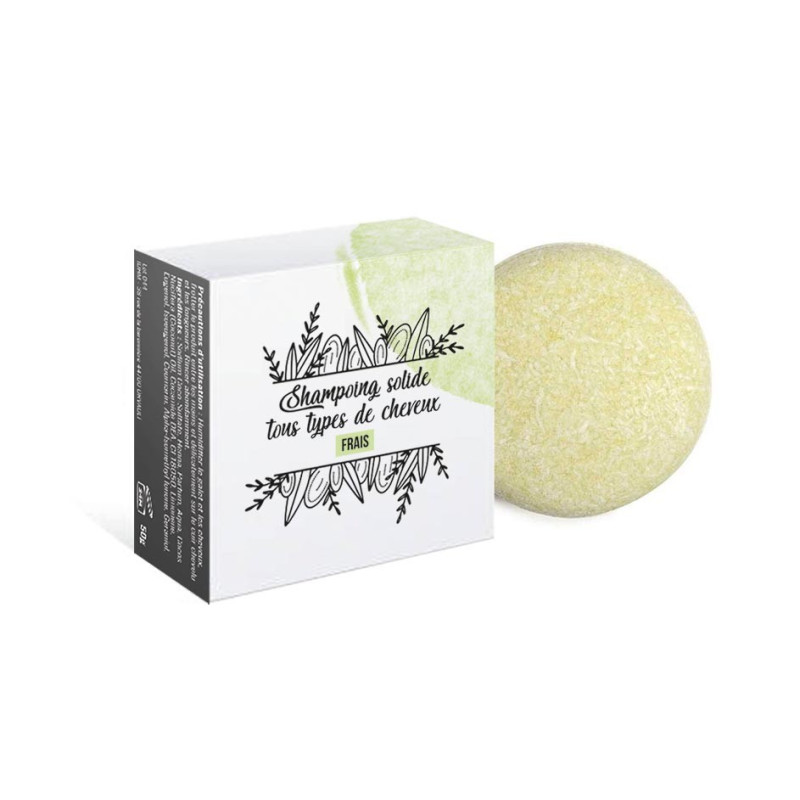 Shampoing solide vert pomme - Tous types de cheveux 