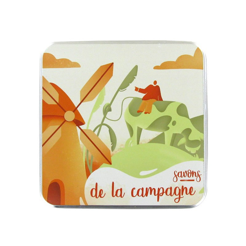 Coffret boîte allu 6 savons sujets - Campagne 