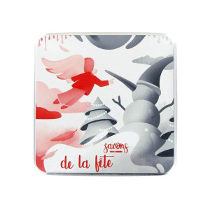 Coffret boîte allu 6 savons sujets - Fête 
