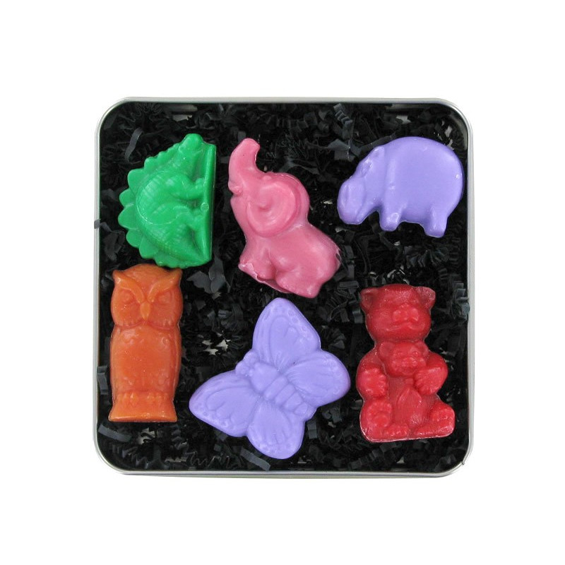 Coffret boîte allu 6 savons sujets - Sauvage 