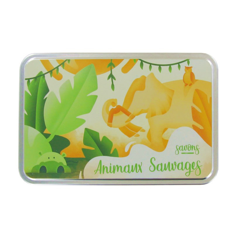 Coffret boîte allu 8 savons sujets - Sauvage 