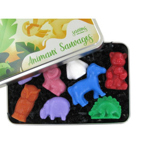 Coffret boîte allu 8 savons forme - Sauvage