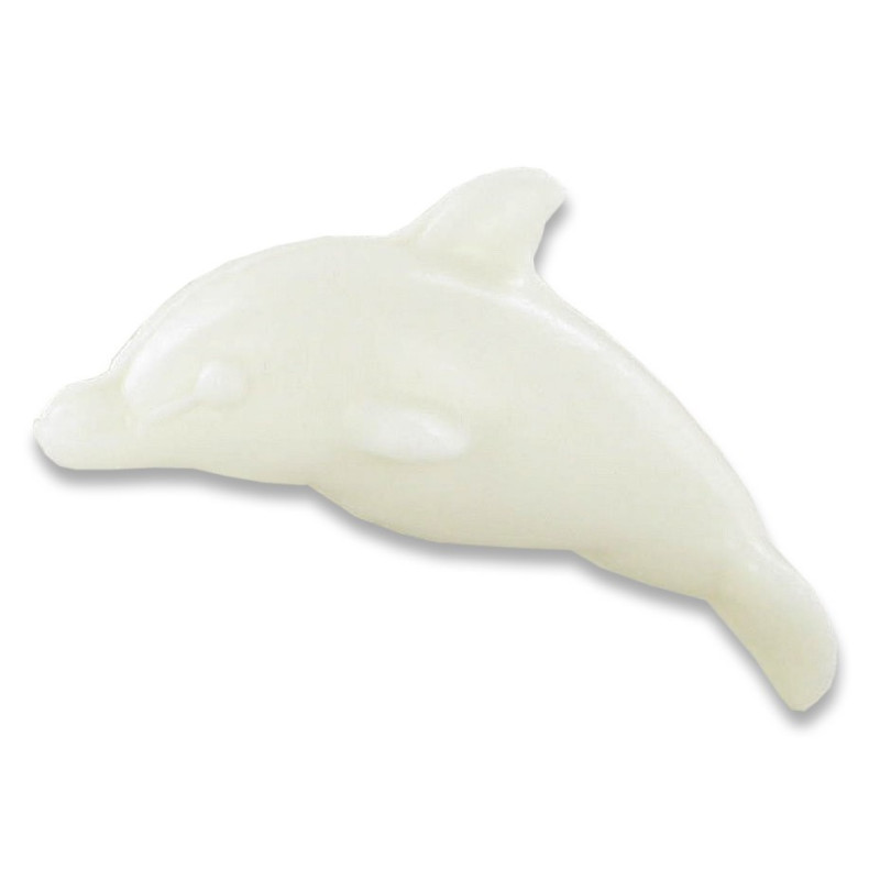 Savon sujet dauphin blanc