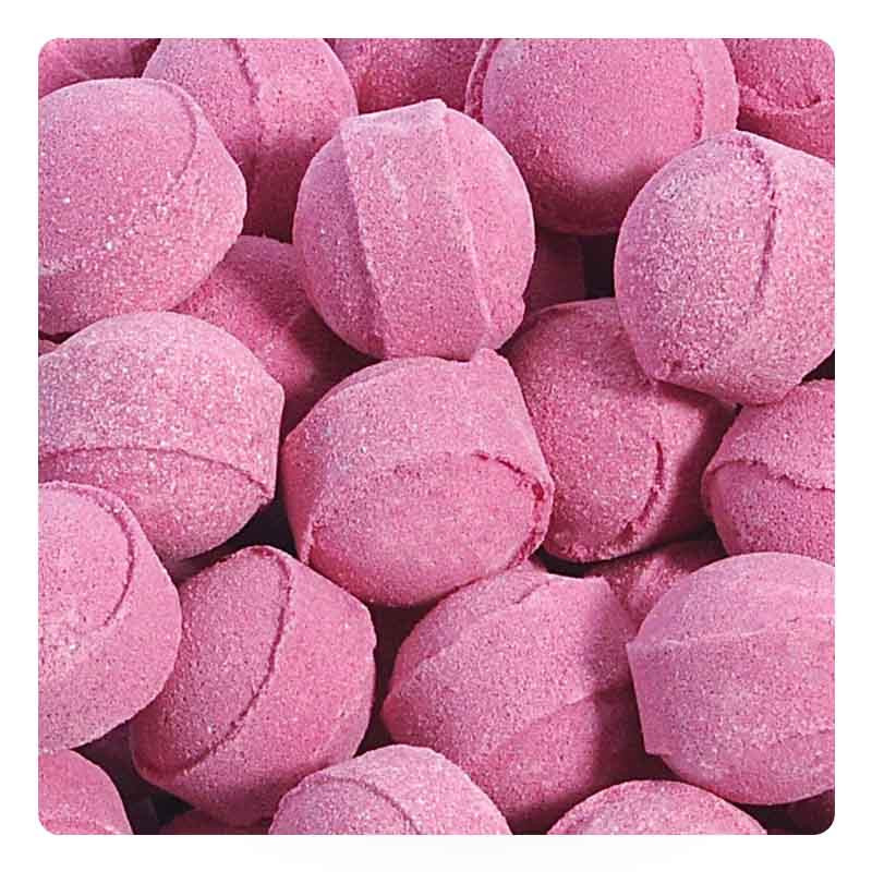 Mini-billes effervescentes parfum framboise 