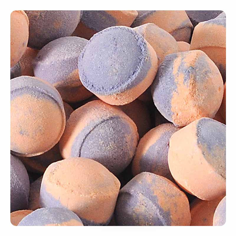 Mini-billes effervescentes parfum orange/patchouli 