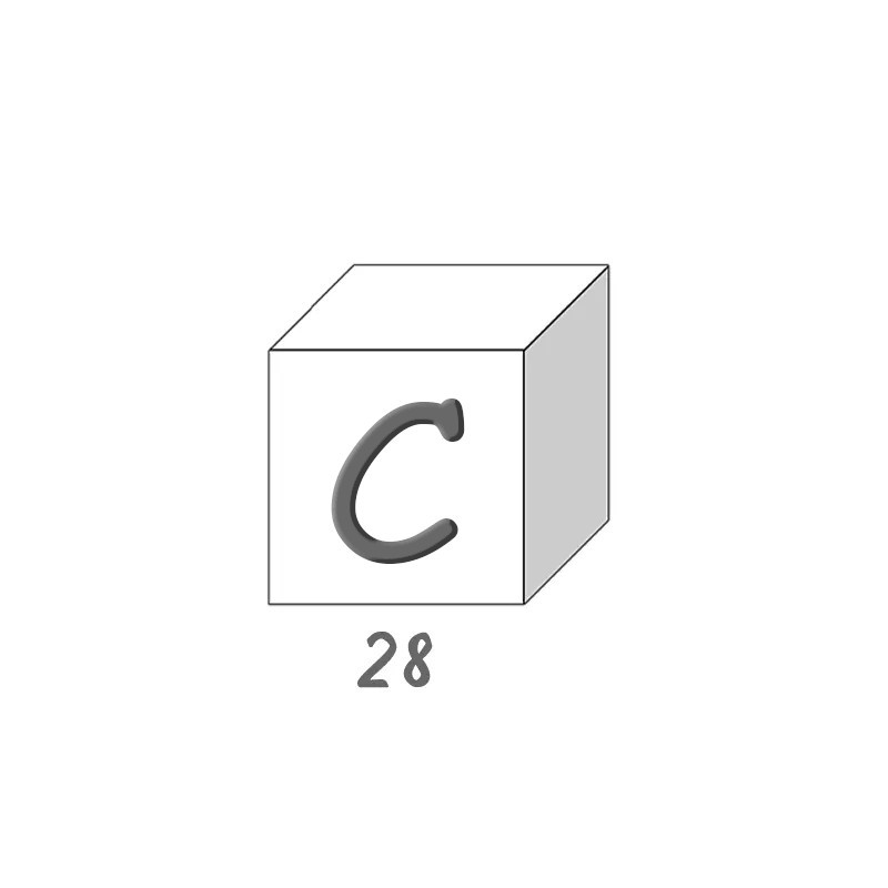 Savon lettre - C 