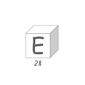 Savon lettre - E 