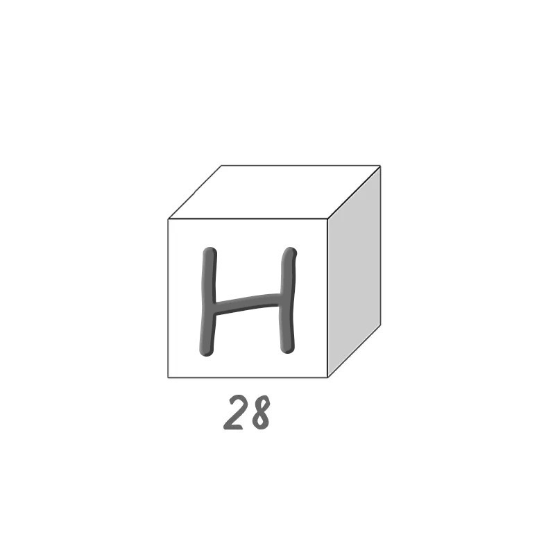Savon lettre - H 