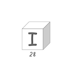 Savon lettre - I 