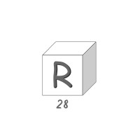 Savon lettre - R 