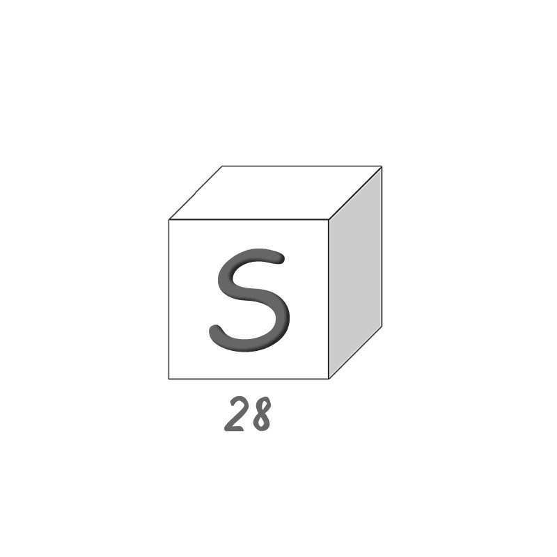 Savon lettre - S 
