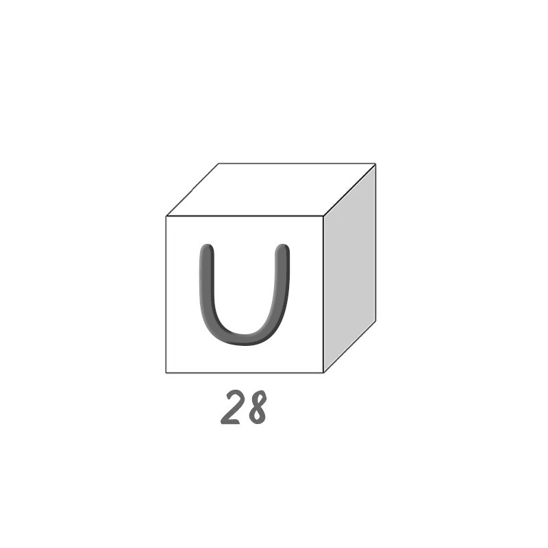 Savon lettre - U 