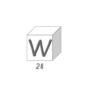 Savon lettre - W S 