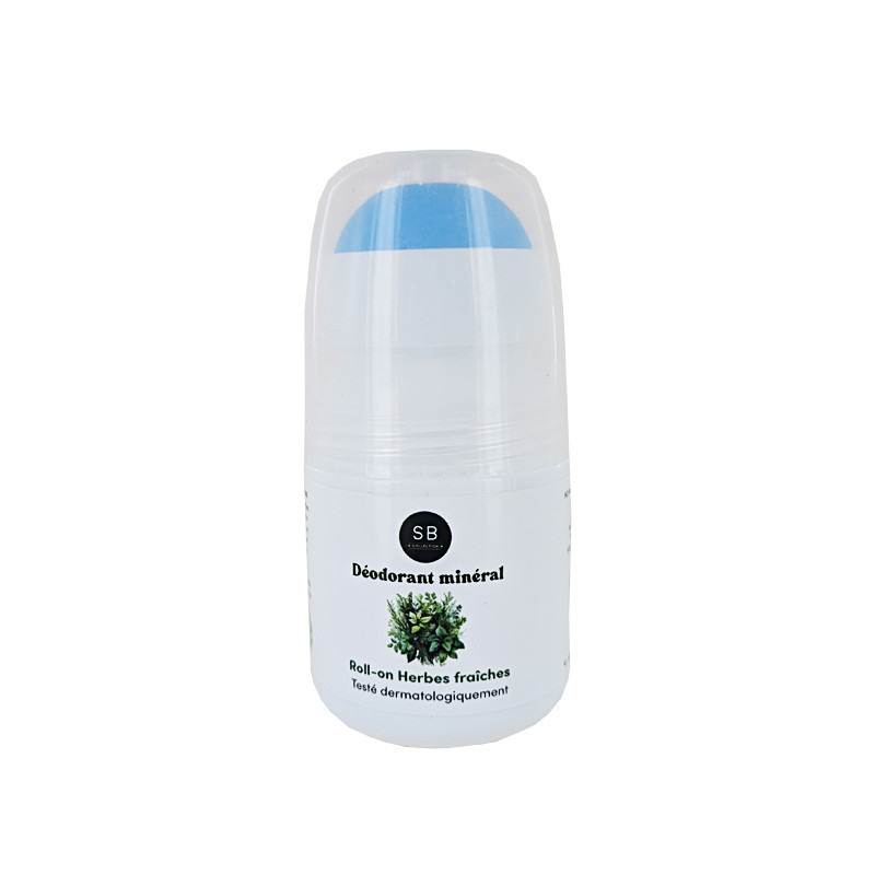 Roll-on à la pierre d'Alun parfum Herbes fraîches 