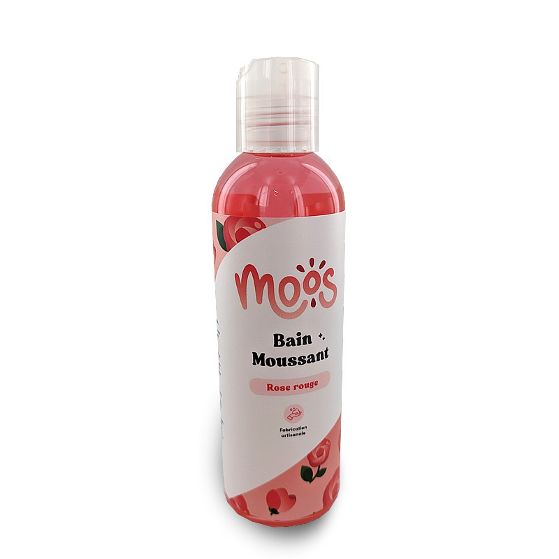 Bain moussant parfum rose 