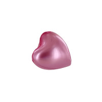 Perle de bain coeur rose nacrée