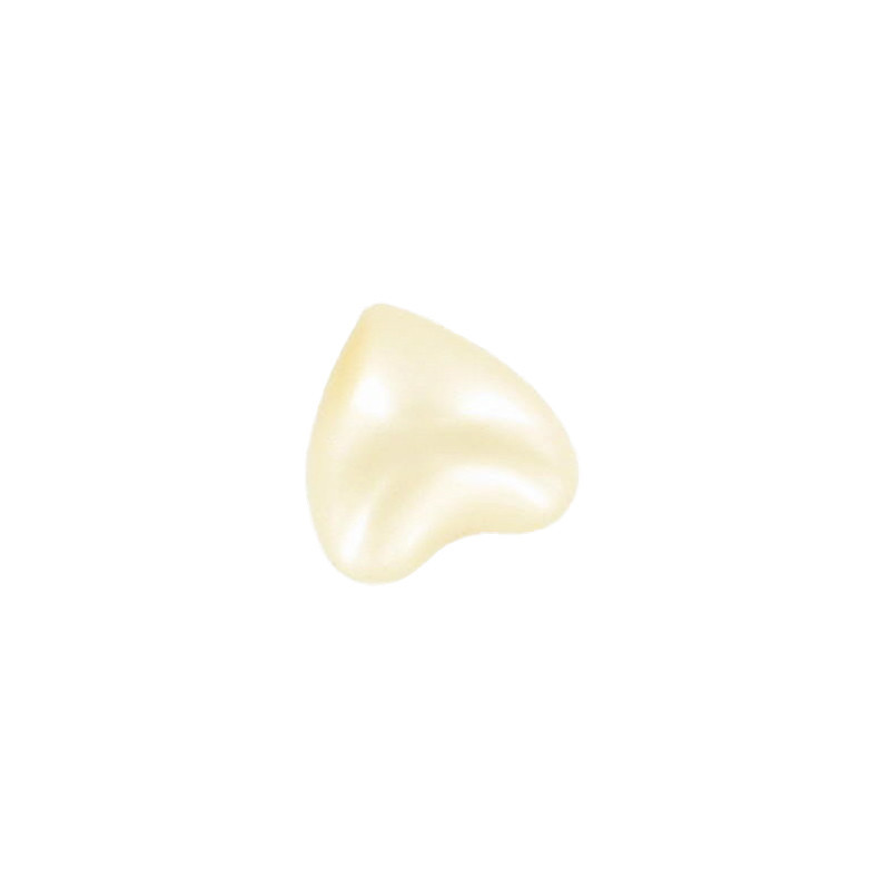 Perle de bain coeur blanc vanille