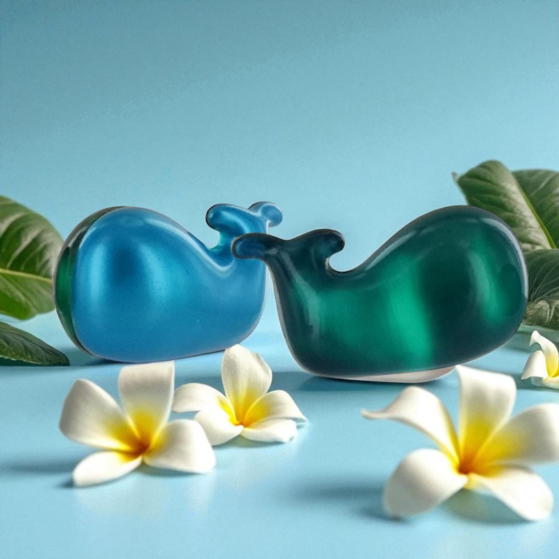 Perle de bain baleine parfum monoï 