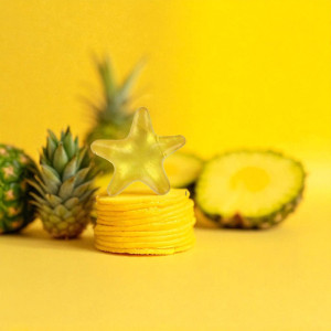 Perle de bain étoile parfum ananas - Fabrication française