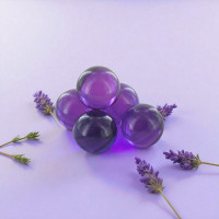 Perle de bain ronde parfum lavande - huile de bain parfumée