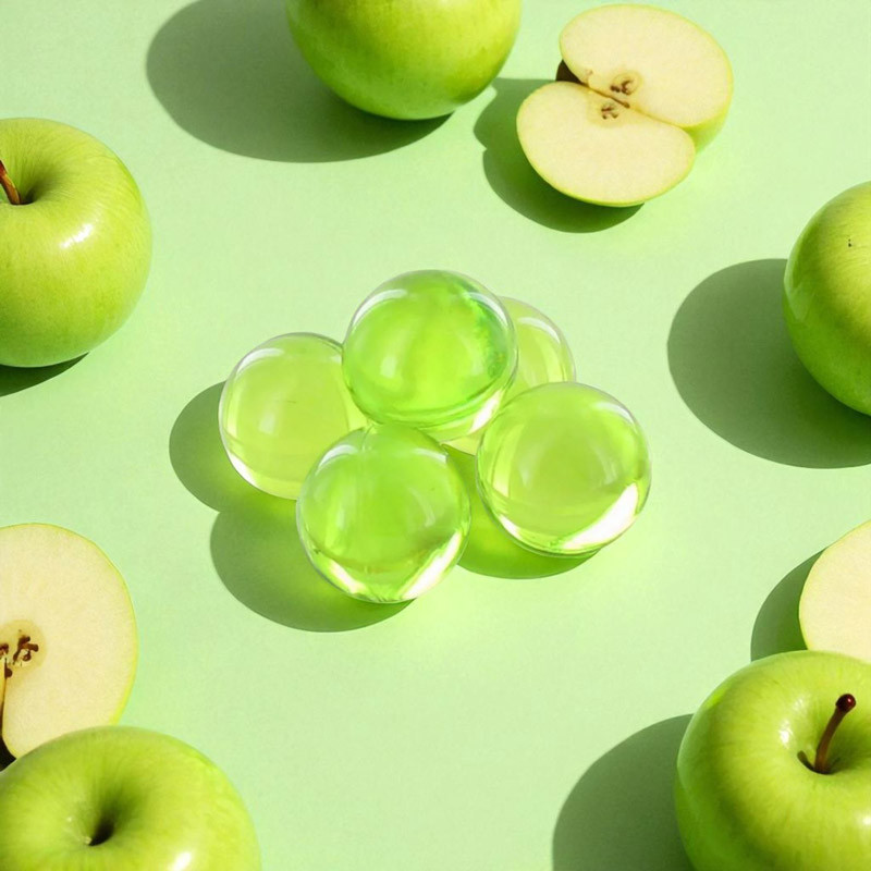 Perle de bain ronde parfum pomme acidulée