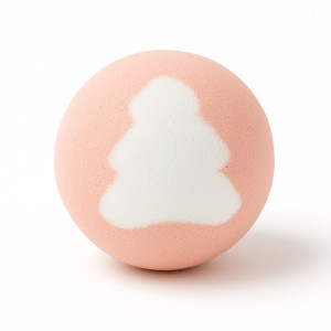 Boule effervescente 125g Sapin enchanté rose 