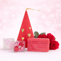 Pyramide de bain I LOVE YOU à offrir