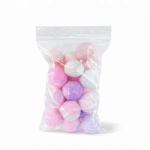 20 mini billes de bain déclassées - parfums mélangés 