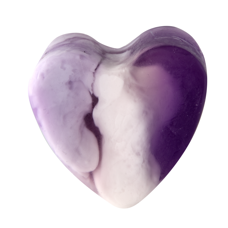 Savon glycérine coeur Myrtille cassis