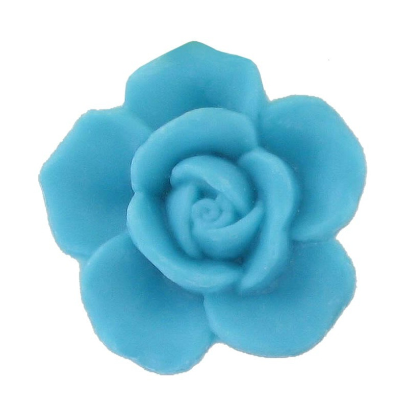 Savon sujet rose turquoise