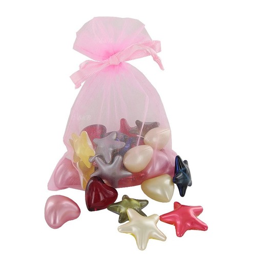 Perles de bain fantaisie dans un sachet organza